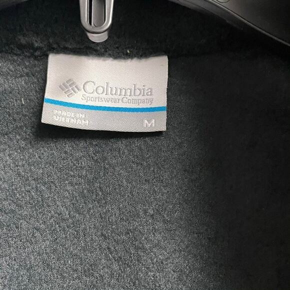 Columbia Womens Size Medium Dark Gray Fleece Full Zip Vest - Picture 2 of 2